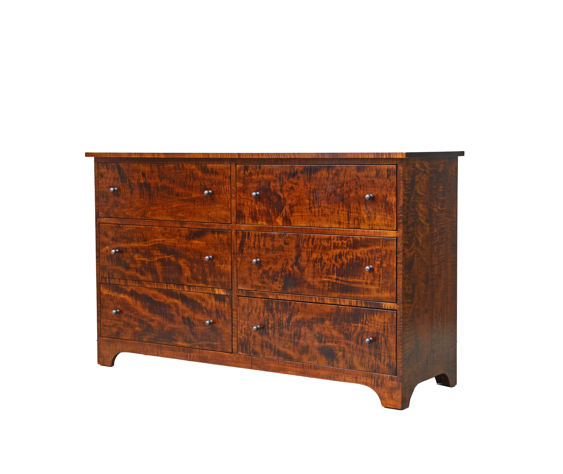 IN STOCK Wallace Low Dresser - Curly Maple