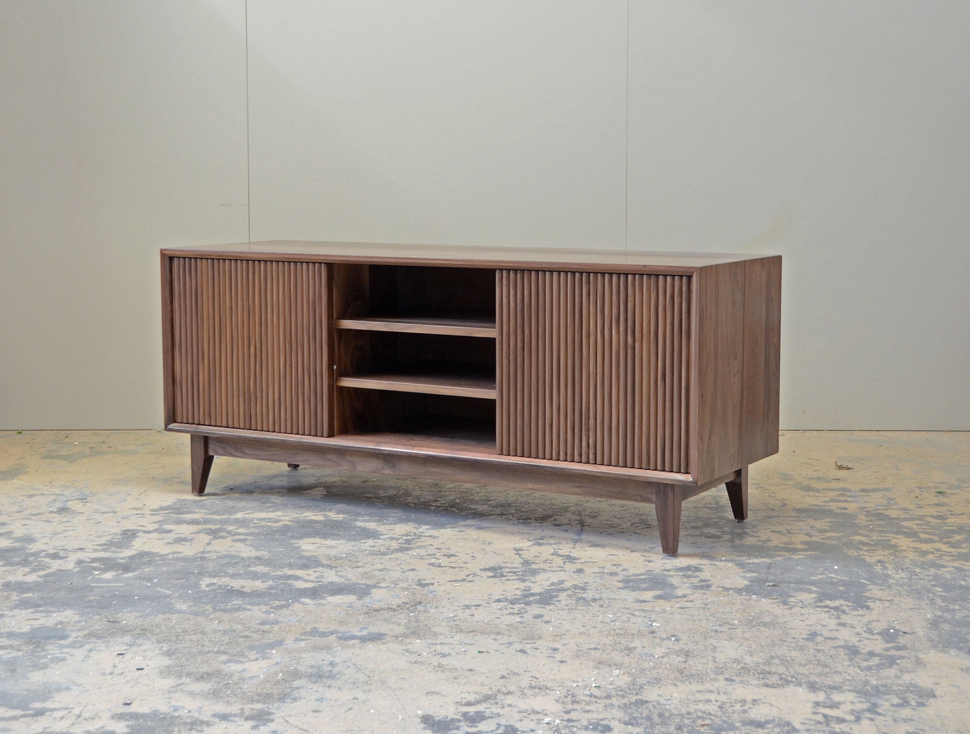 In Stock Walnut Tryon Media Console