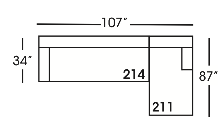 In Stock Leo Sectional LSC