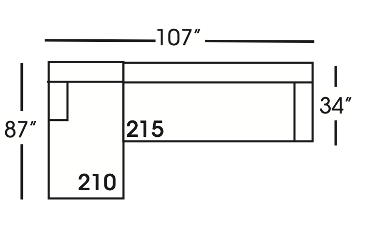 In Stock Leo Sectional RSC
