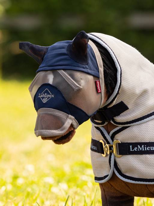 Toy Pony Fly Mask Navy