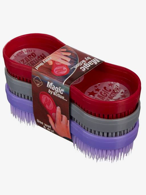 Wizard Brush Trio Burgundy/Grey/Purple