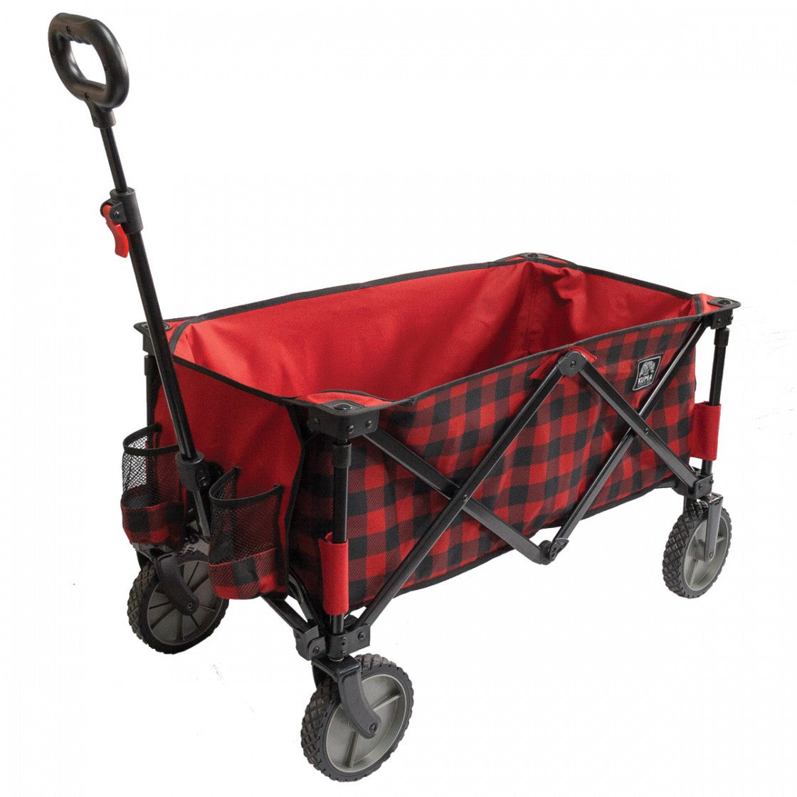 Bear Buggy Cart Red/Black Plaid