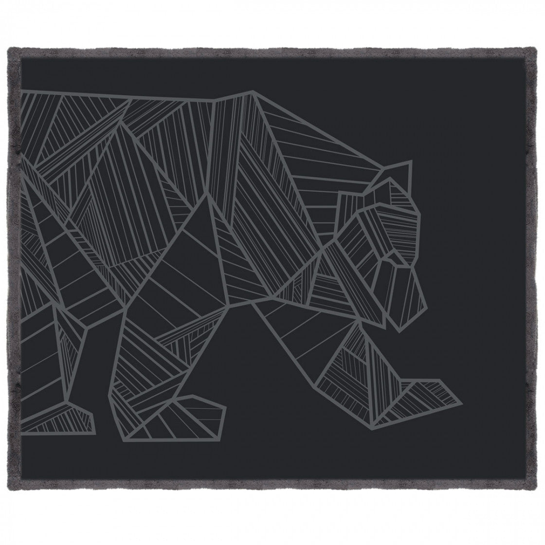 Kuma Bear Sherpa Throw Charcoal