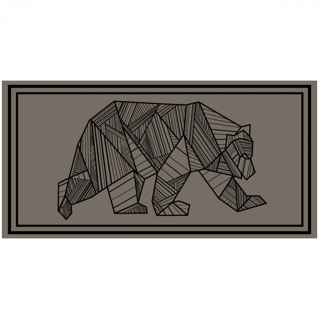Bear Outdoor Mat - 18’ x 9’ Black/Khaki