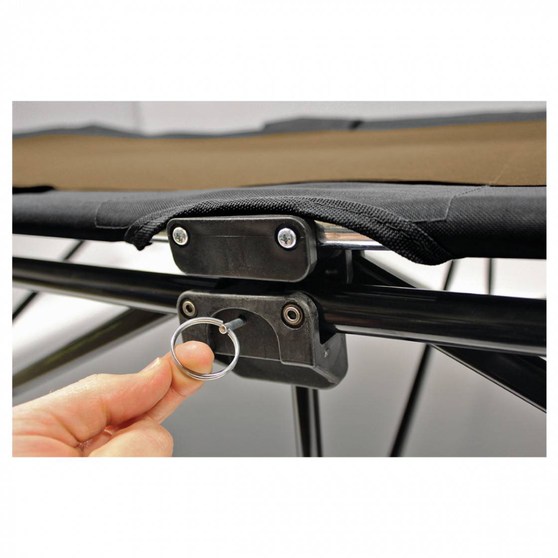 Big Bear Camp Cot Sierra/Black