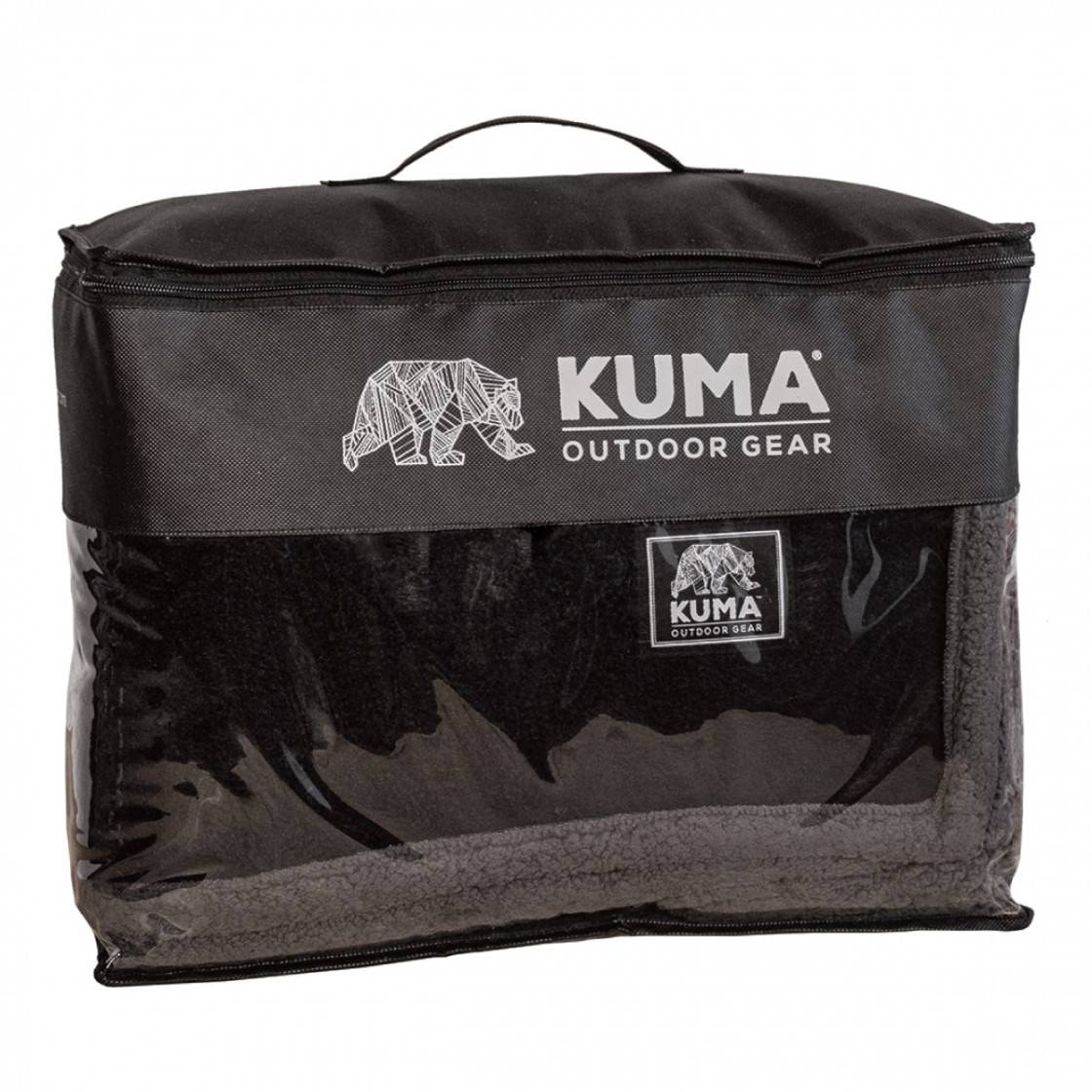 Kuma Bear Sherpa Throw Charcoal