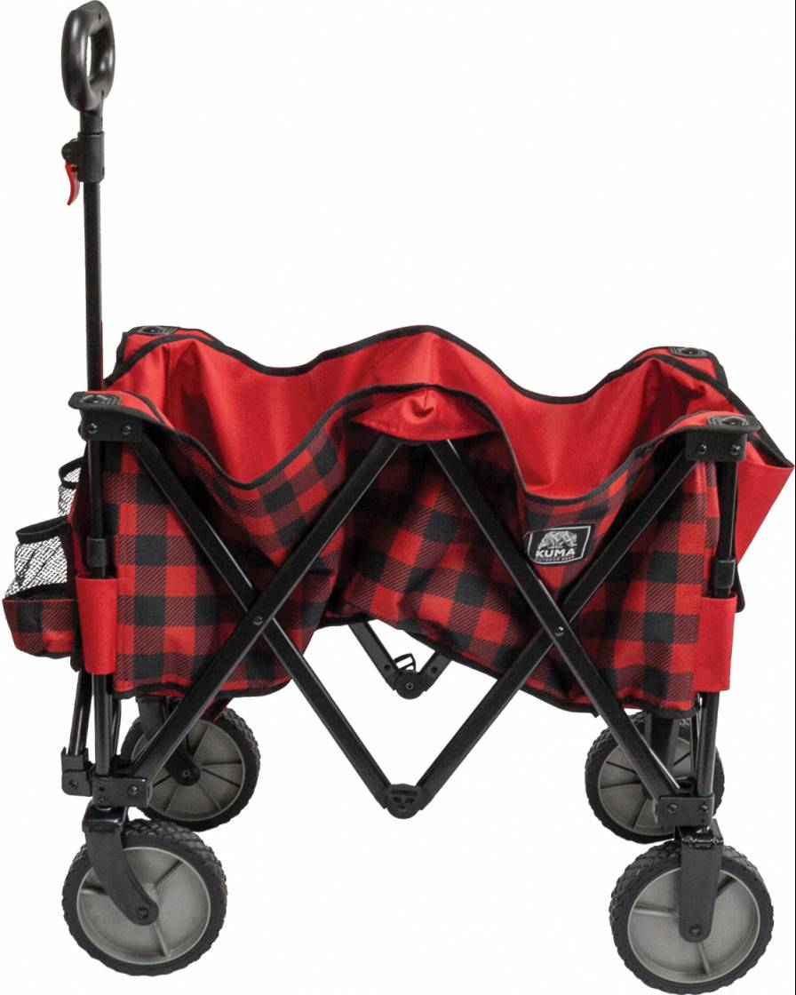 Bear Buggy Cart Red/Black Plaid