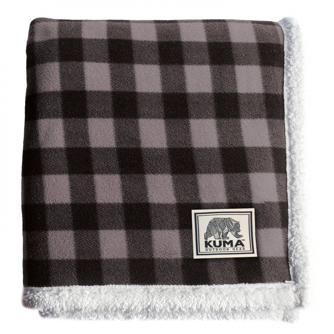 Lumberjack Sherpa Throw Grey/Black Plaid