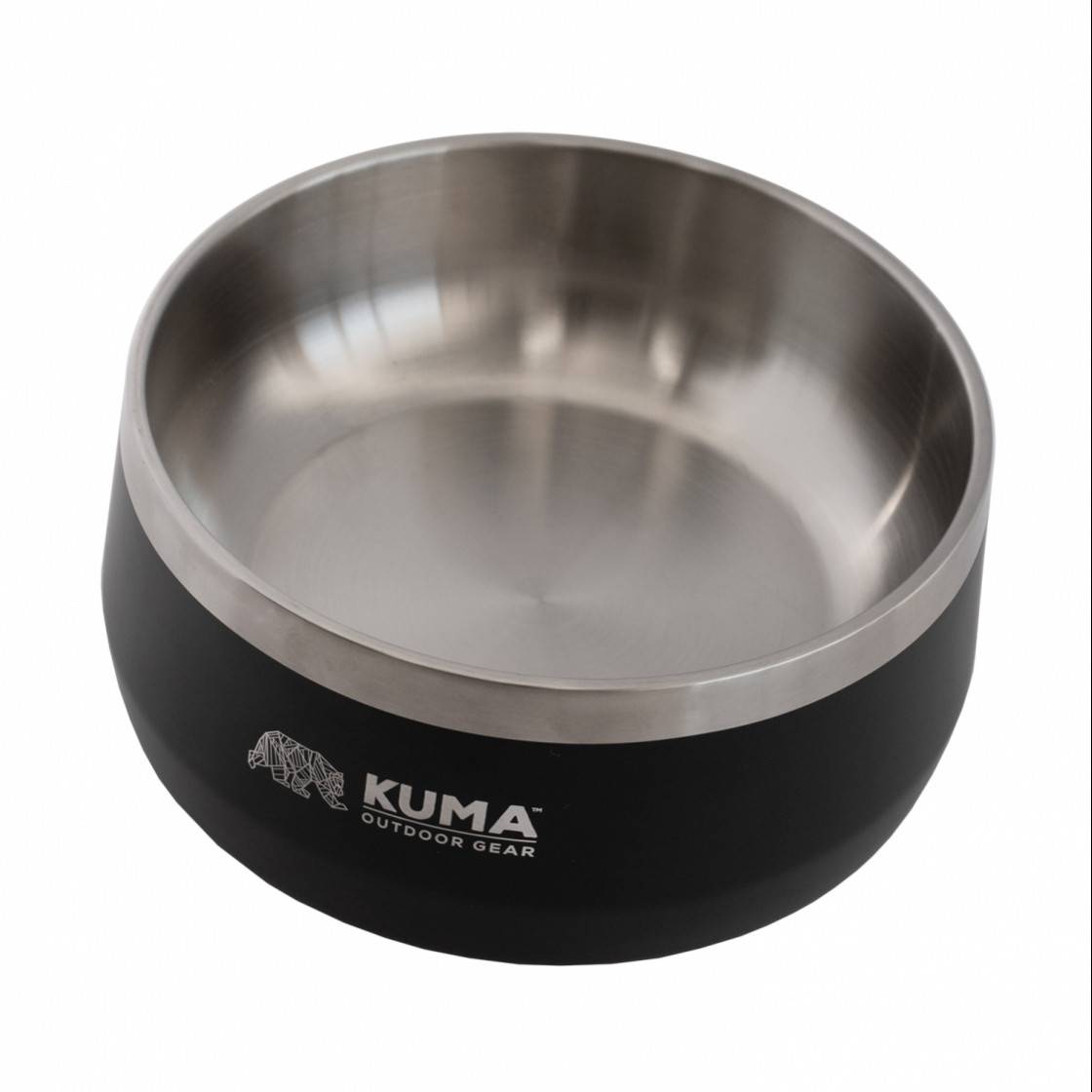 Stainless Steel Dog Bowl Black