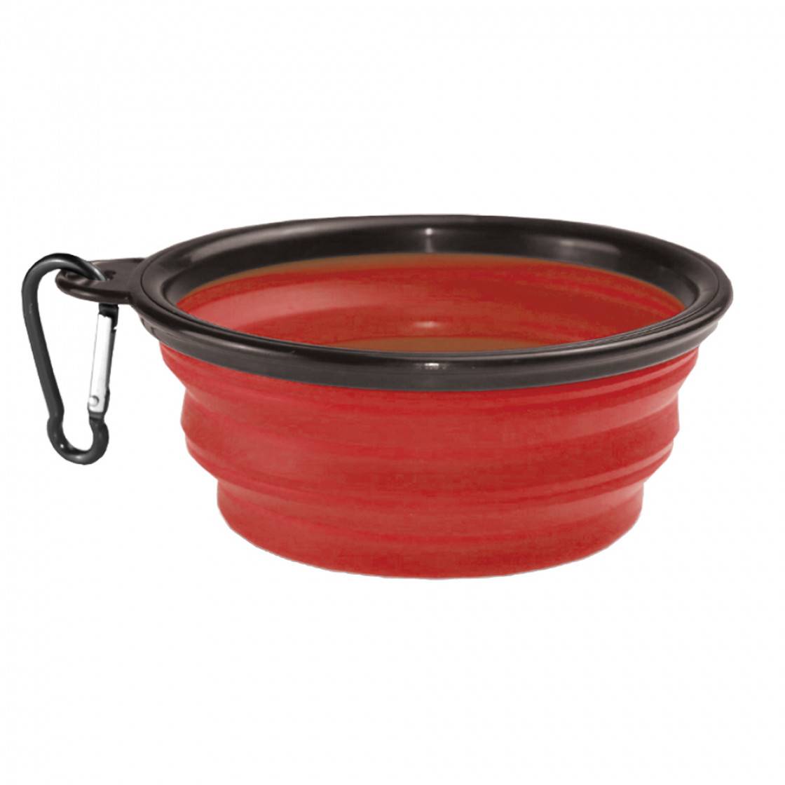 Silicone Bowl Orange/Black