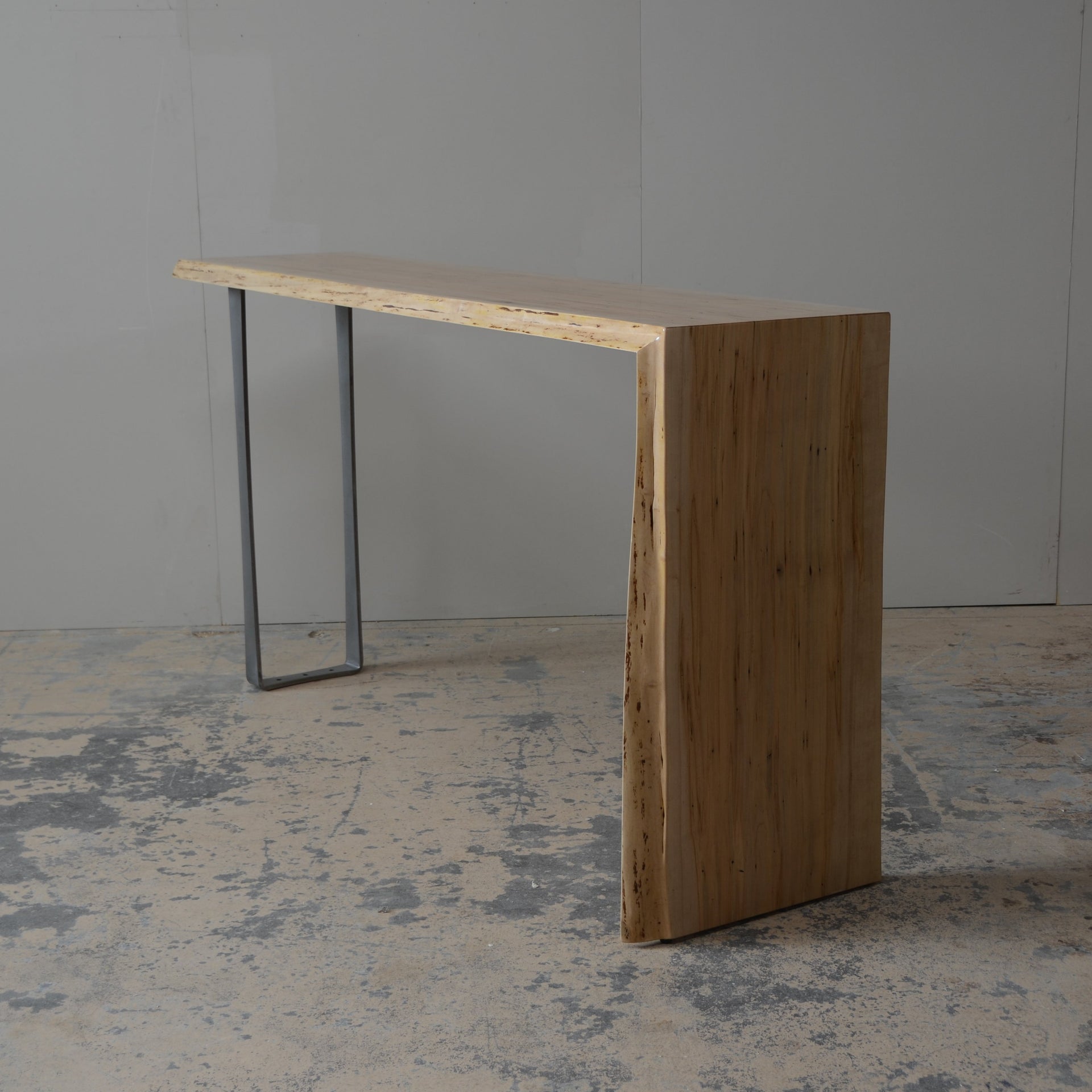 Waterfall Live Edge Table - Wormy