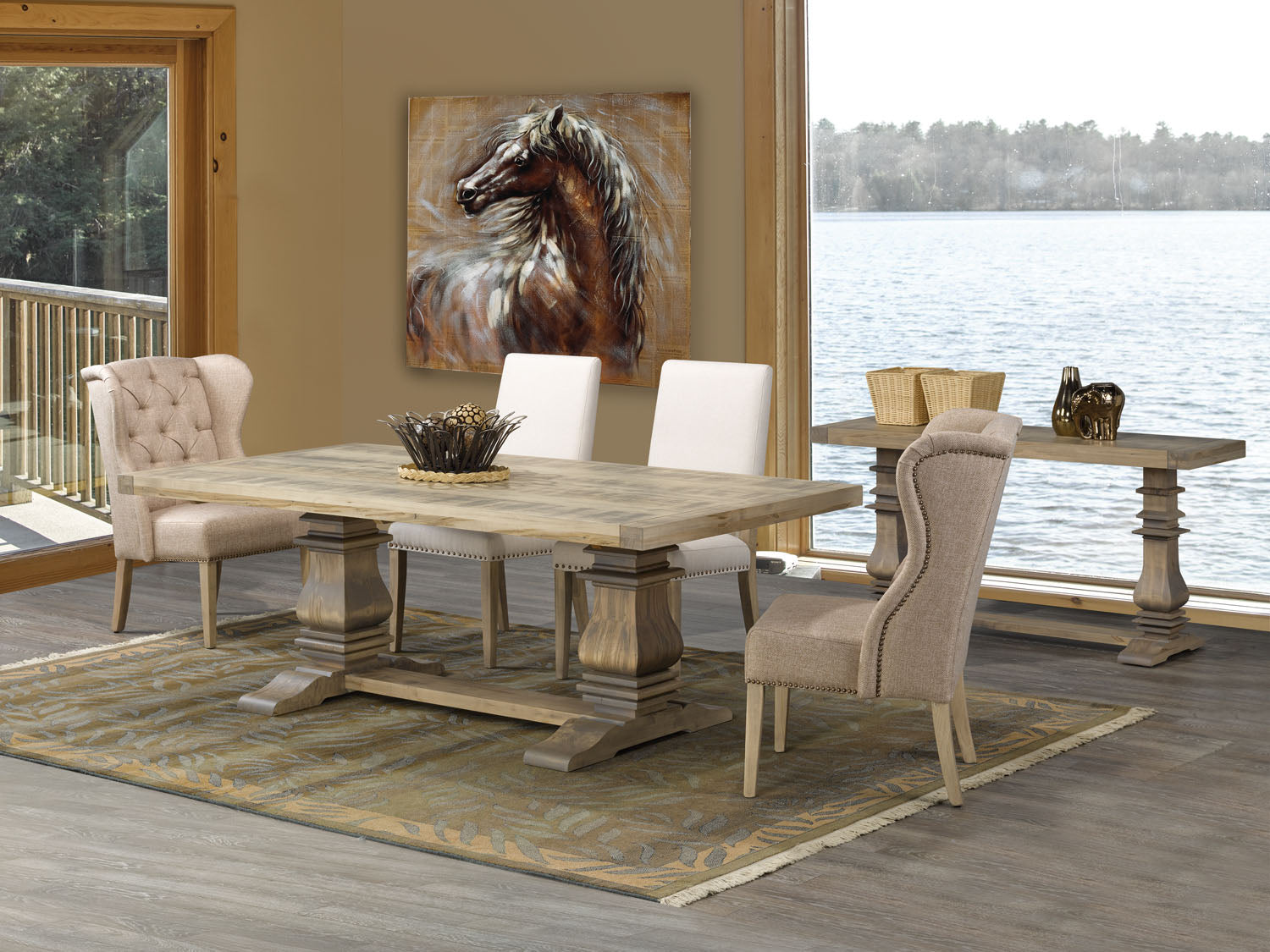 Rustic Tulip Dining Table