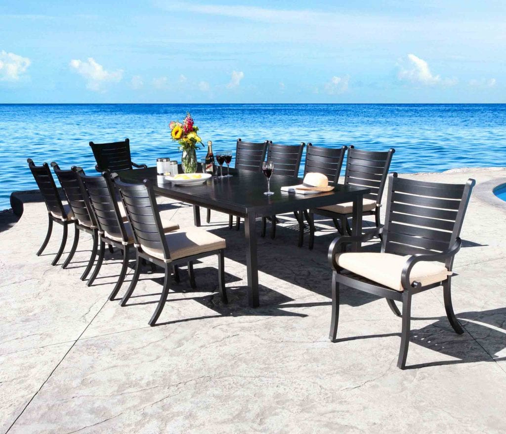 In Stock Monaco 42" x 72" to 102" Extending Dining Table