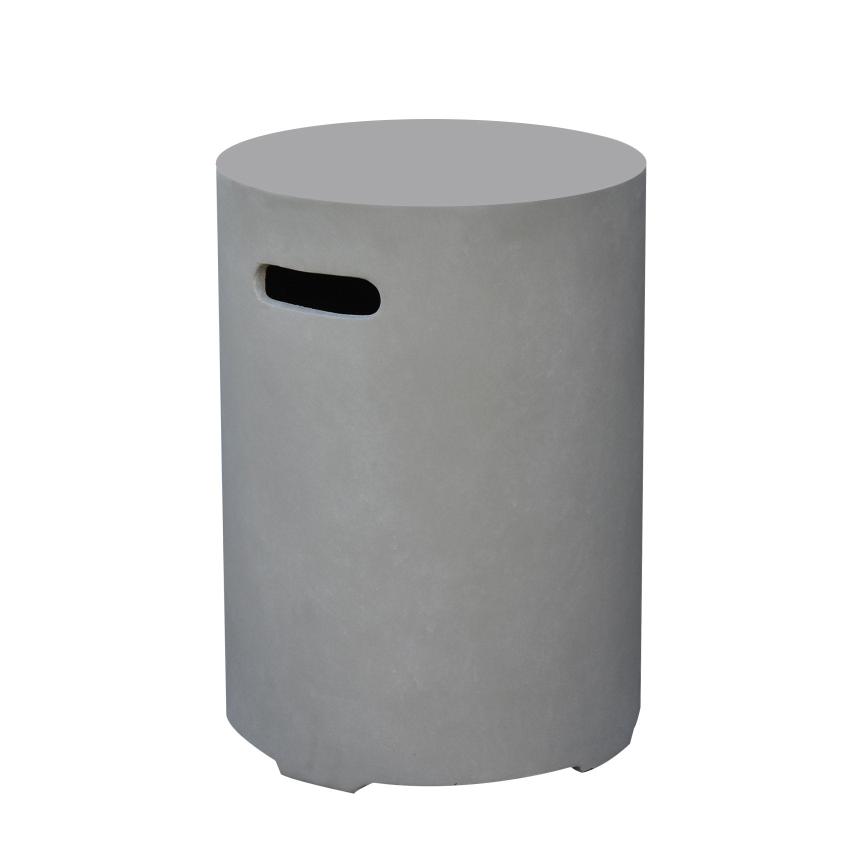In Stock Elementi Smooth Round Propane Tank Cover- Light Grey